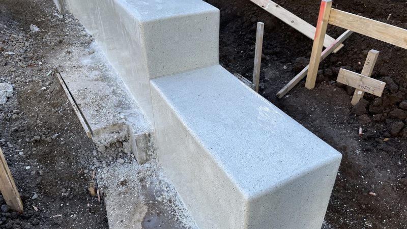 人造研ぎ出し施工